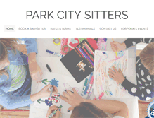 Tablet Screenshot of parkcitysitters.com